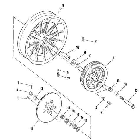 Wheel spacer harley rear wheel assembly diagram - Depending on how thick of a spacer you use, you may need longer wheel studs. Most quality wheel spacers come with the correct length studs and lug nuts. When installing spacers, never use anti-seize or grease between the spacer and the wheel mounting surface. Scrub this area clean with a Scotch-Brite pad or a wire wheel attachment. A thin ...